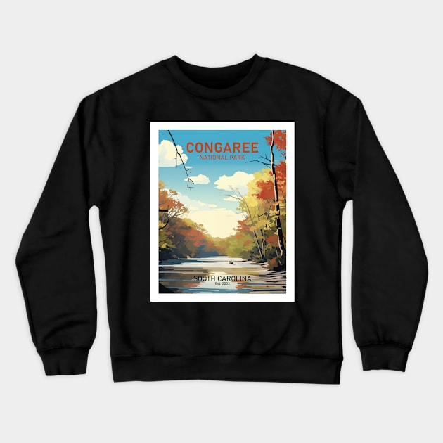 CONGAREE NATIONAL PARK Crewneck Sweatshirt by MarkedArtPrints